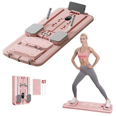 Agilithor A03 Smart Pilates Board 10 in 1 – Tavola fitness multifunzionale con timer, supporto per smartphone e resistenza regolabile per palestra domestica