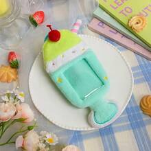 1pc Super Cute Furry Transparent Cartoon Card Holder, Ins Style Cartoon Plush Card Holder, Three Inch Photo Star Card Display Pendant, Multifunctional Id Card, Work Card, Student Card, Teacher Card, Medical Chest Card Available - A - View 12