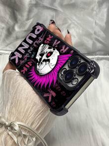 Fundas para celular de moda 2026DF526 Calavera punk de alma rebelde con cresta Funda transparente para iPhone 17 16 15 14 13 12 11 Pro Max Plus 17 Air 16e para Galaxy S26 S25 S24 S23 S22 S21 S20 Note20 Ultra 10 Plus FE S25 Edge A36 A56 A26 A07 A55 A54 A35 A34 A32 A25 A24 A16 A15 A13 A12 A06 A05s A05 A04e A03s A02s A03 Core F04 M04 M05 F05 para G52 G84 G54 E15 G30 G20 G10 para Honor 90 Pro X5B X9B X9A X40 Magic6 Lite Pura 70 Pro 70 Ultra para Vivo Y17s Y28 Y17 Y36 Y27s para Redmi Note 14 13 12 11 - Plateado - Ver 8