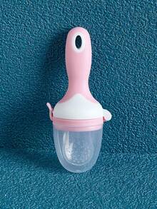 1pc Baby Fruit & Vegetable Teether, Cute Design Baby Food Feeder, Silicone Teething Stick, Anti-Bite Silicone Pacifier Holder - Straight Handle - View 10