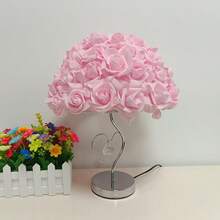 Handmade Rose Petal Lamp Shade - Umbrella-shaped Rose Lampshade - View 8