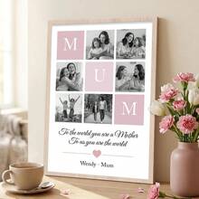Personalised Mum Photo Print, Custom Mom Photo Collage Gift From Daughter Son, Mothers Day Gift - Multicolor - View 5