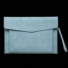 Túi đựng tài liệu da A4, cặp đựng hồ sơ dung lượng lớn, túi xách công sở chống thấm nước, đựng laptop, dụng cụ văn phòng phẩm. - Mảnh duy nhất - Xem 3