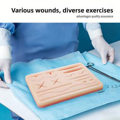 Surgical Suture Practice Kit For Medical Training, Skin Pad Model For Nurse & Student, Surgical Suture Kit, Nurse Accessories, Nursing Accessories