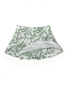 Cute Summer Dress Dopamine Camo Print Mini Skirt Casual Elegant Skirt Thin Quick Dry Sports Skirt With Liner Women Summer Outfits - 薄荷綠 - 查看 3