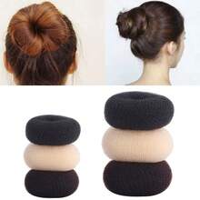 3pcs Bun Maker Donut Hair Bun Maker Hair Styling Tool Hair Braid Tool - Multicolor - View 10