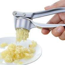 1pc Multi-Functional Aluminum Alloy Garlic Press, Manual Garlic And Ginger Squeezer, Kitchen Tool, Easy To Use, Sturdy Structure, No Electricity Required, Suitable For Manually Mincing Garlic, Chili, Onion, Salad, Kitchen Gadget - Multicolor - View 13