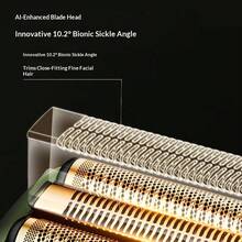 Jeep Electric Shaver, Titanium-Plated, Smooth Gear, Gold Scepter Design, Small Hammer Head, Quick-Charging, Washable Body, Perfect Gift For Dad, Boyfriend, Husband - Multicolor - View 5