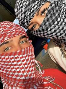 1pc Lightweight Tactical Desert Arab Headscarf, Outdoor Breathable Thin Scarf - Multicolor - View 5