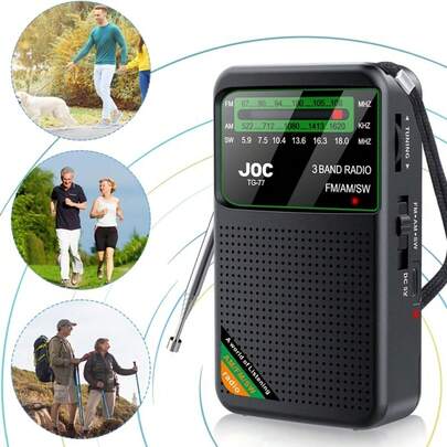 1pc Portable Retro Radio, Supports AM/FM/SW 3 Bands, Compact Size, 500mAh Battery, USB Rechargeable, Suitable For Outdoor Use, With Speaker And Headphone Jack, Ideal Outdoor Choice, Exquisite Gift For Family And Friends On Birthdays And Holidays