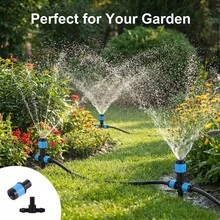 Blue Garden Irrigation System Sprinkler, 6mm Diffuse Sprinkler, 360 Degree Adjustable All-Directional Sprinkler, Garden Sprinkler - Atomizing Nozzle - View 11