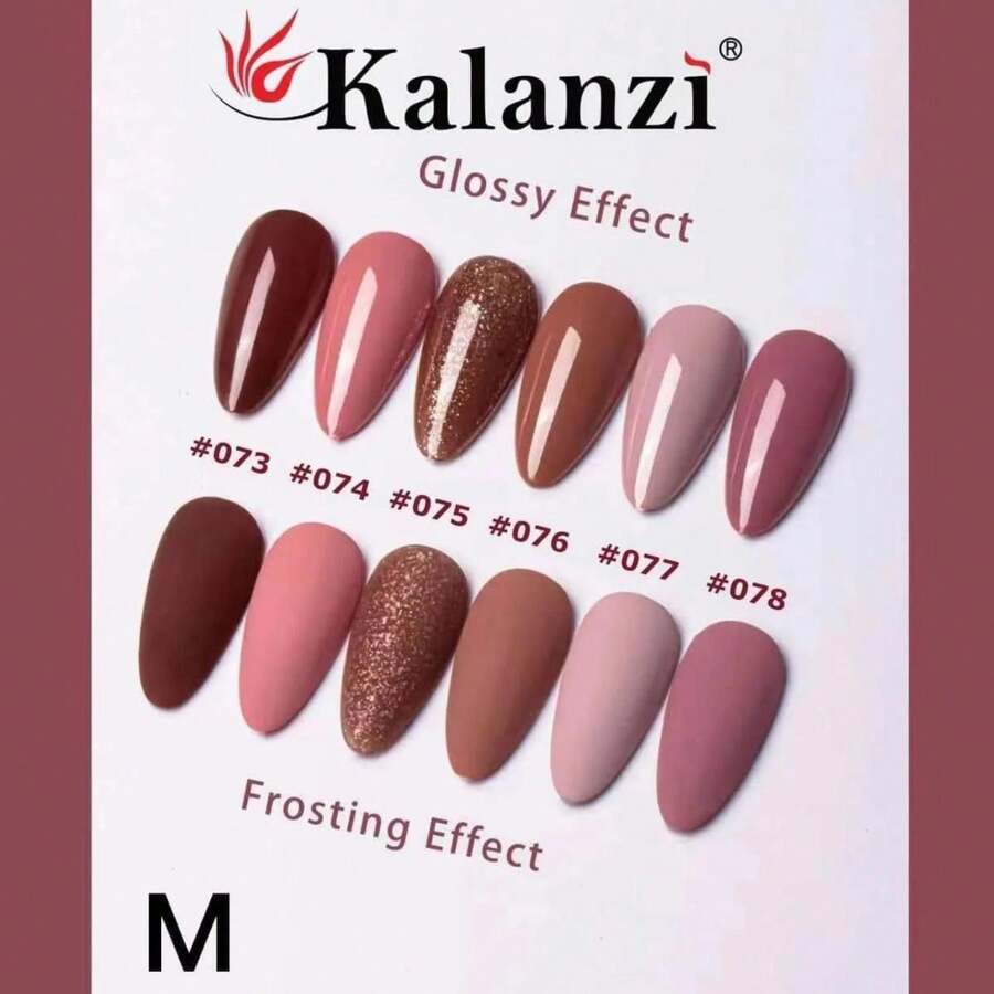 Gama De Gel Semipermanente Para Uñas UV Kalanzi 6 pzs A Elegir uñas uñas press on uñas materiales gelish para uñas lamparas para uñas kit de uñas acrílicas lampara para uñas cosas para uñas lámpara para uñas decoración de uñas kit de uñas material para uñas - Camel - Ver 1