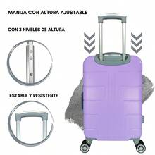 2-Piece Hard-Shell Suitcase Set, 20 And 18 Inches, Hand Luggage, 10KG And 8KG, Lightweight PC+ABS Material, 360° Detachable Wheels With Integrated Lock - Army Green - View 5