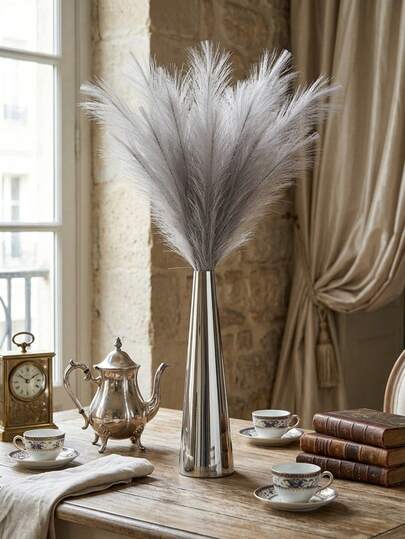 10/20/30pcs Artificial Pampas Grass, Bohemian Decor Pampas Reed, Vase Filler Modern Home Decor, Wedding Decoration, Garden Decor, Spring Decor, Room Decor