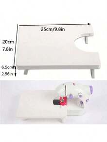 1 pieza Tabla de extensión para máquina de coser EDCUEBE7, mesa de extensión de plástico portátil para máquina de coser mini, adecuada para 202, tabla de trabajo de expansión para máquina de coser mini, adecuada para coser en casa - Plataforma de expansión 202 - Ver 4