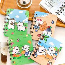Bộ 4 cuốn sổ tay rời hình chú chó hoạt hình (mẫu ngẫu nhiên), sổ tay trống khổ A7, quà tặng văn phòng phẩm cho học sinh, quà nhỏ, sổ tay hình mèo con, đồ dùng học tập, quà tặng tựu trường. - Sách rời hình chú cún con - Xem 6