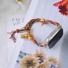 Handmade Braided Band, Compatible With Apple Watch Series 1/2/3/4/5/6/7/8/9/10/SE/Ultra, Smart Watch Strap, Fashionable Design - Multicolor - View 10