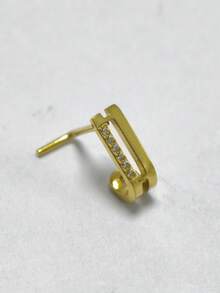 1 chiếc khuyên mũi hình trái tim tối giản bằng thép không gỉ 316 không gây dị ứng, nặng 20g - Mạ vàng 18K, trang sức xỏ khuyên hình học tình yêu, quà tặng Ngày của Mẹ và trang sức đeo hàng ngày cho cặp đôi. - Nhiều màu - Xem 11