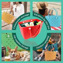 Lckaey Beach Bag Organizer Accessories For Bogg Bag Medium Storage Bag For Bogg Bag Organizing Bogg Divider 3018red-M - Đỏ - Xem 1