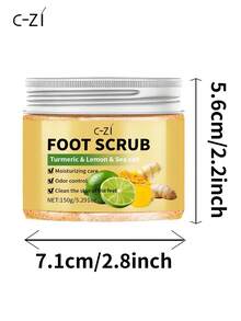 CI-ZI Exfoliante de pies de cúrcuma, elimina suavemente los callos, nutre profundamente, hidrata, deja la piel suave y radiante - Honey - Ver 10