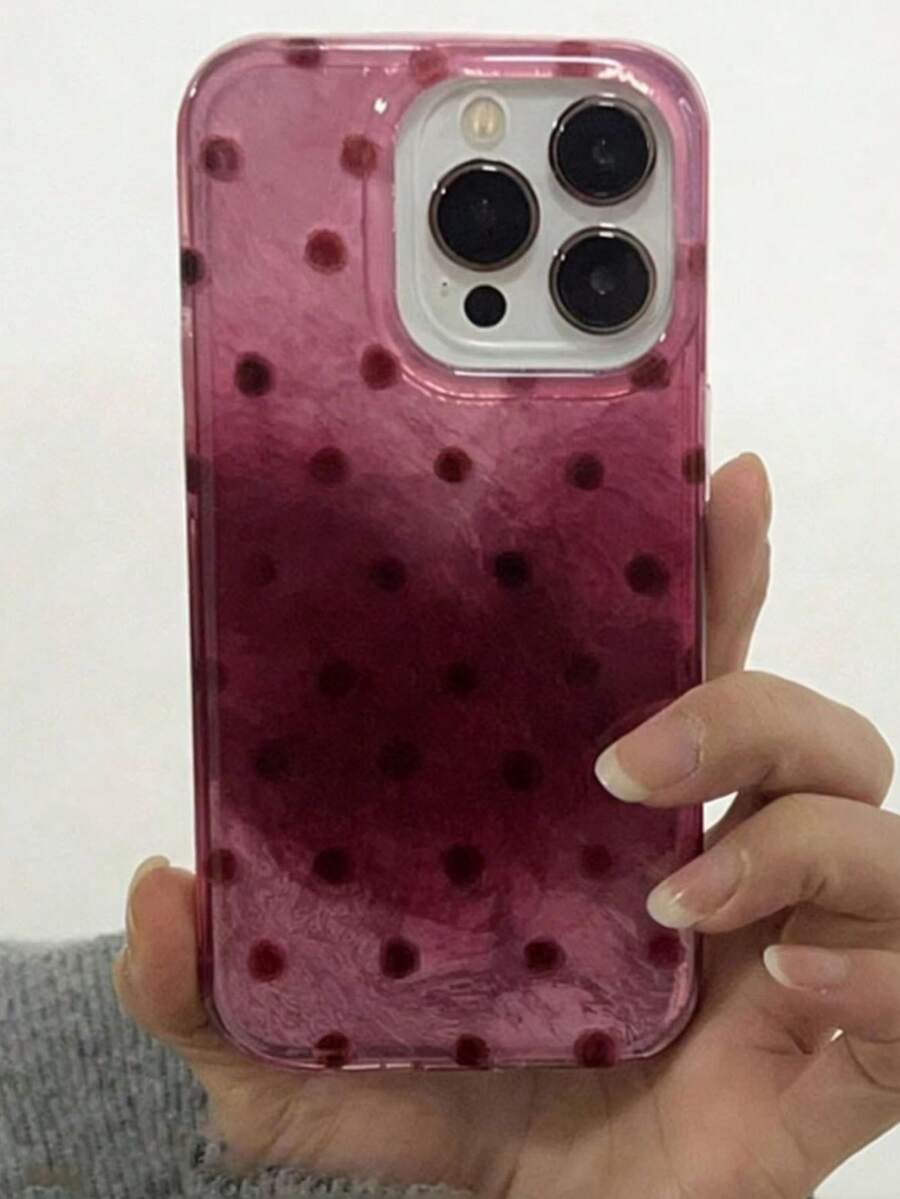 Ốp lưng điện thoại 3D lấp lấp lánh dễ thương, tương thích với iPhone 17 Pro Max, 17 Pro, 17 Air, 16, 15, 14 Plus, 13, 12 Pro Max, 11, ốp lưng mềm mại, sang trọng và bóng bẩy bảo vệ điện thoại. - dấu chấm - Xem 1