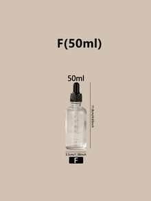 1pc 5ml-100ml Graduated Dropper Bottle, Glass Dropper Bottle For Reagent/Eye Drops/Essential Oils, Refillable Travel Fragrance Bottle - Black - View 10