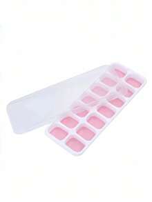 2 piezas de moldes de cubitos de hielo de silicona con tapas, moldes de hielo cuadrados fáciles de liberar, certificados LFGB - Multicolor - Ver 16