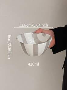 2 chiếc bát sứ cá nhân đẹp mắt, kiểu dáng Ins, dùng để đựng cơm, sữa chua hoặc tráng miệng. - Nhiều màu - Xem 4