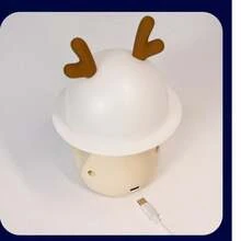 High Quality Cute LED Night Light, Rechargeable Silicone Cartoon Cat Design Adorable Animal Night Lamp - Multicolor - View 8