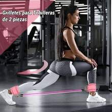 Grilletes para Tobilleras de 2 Piezas, Correas de Tobilleras de Gym Ajustables, Tobilleras Deportiva para Máquinas de Cable, para Entrenamiento de Piernas, Caderas y Glúteos, para Hombres y Mujeres,44462834 - Amarillo - Ver 6