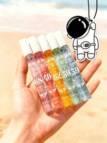 1/5PCS Spray de Fragancia Brasileña, Ambientador Digital de Playa de 10ml. Incluye Una Variedad de Aromas Como Coco, Vainilla, Jazmín y Pistacho. Natural, Fresco y de Larga Duración. Diseño Portátil Adecuado para el Hogar, Armario, Dormitorio, Baño, Coche, Citas, Viajes y Otras Ocasiones, Puede Usarse Como Ambientador en Verano. - Varias fragancias - Ver 7
