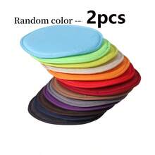 Cojín redondo portátil de 12 pulgadas de colores - Material de poliéster duradero y fácil de limpiar, adecuado para uso en interiores y exteriores, almohadilla multicolor reutilizable para banco del hogar y esterilla de camping al aire libre - Multicolor - Ver 6