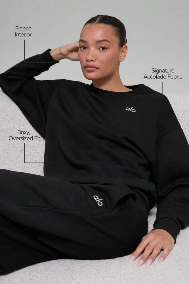 Alo Yoga Alo Accolade Crew Neck Pullover Unisex Style Designed For
