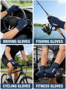 Outdoor UV Protection Gloves For Driving, Cycling, Fishing - Multicolor - View 7