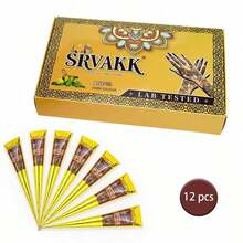 3/4pcs Henna, Brown, Black, Henna Tattoo, Temporary Tattoo, Henna Tattoo Semi-Permanent - 黑色 - 查看 8