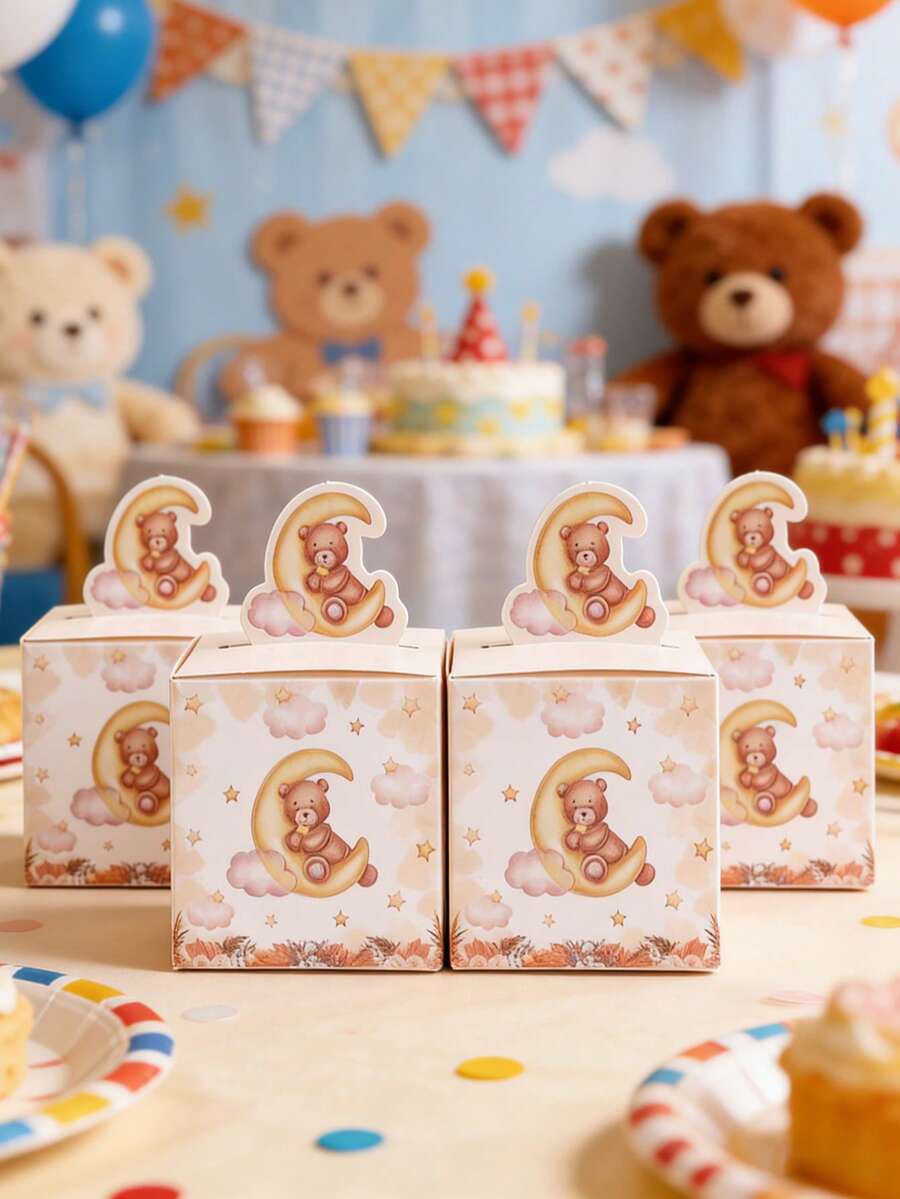 24pcs Teddy Bear Treat Gift Candy Packaging Box, Baby Shower Party Gift ...