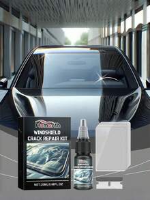 Homonth汽车玻璃修复套装，挡风玻璃裂纹和划痕修复粘合液 - 液體 - 查看 8