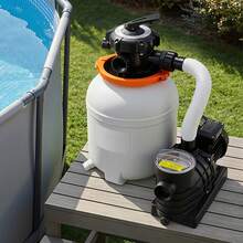 FlashPure Sand Filter Pump, 12 In For Above Ground Pool, 0.5 HP 3000 GPH, Swimming Pool Filter System With Timer, 6X Faster Filtration, Media Installed, Leak-Resistant, Ready To Use Out Of Box - 0.5 HP 3000 GPH - View 10