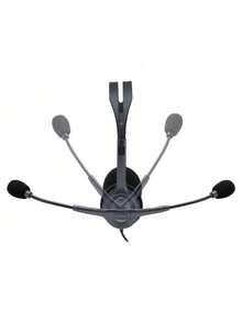 Logitech Wired Over-Ear Headphones With Noise-Canceling Microphone, Adjustable Microphone, 3.5mm Single-Cable Jack, Stereo Sound, Real-Time Calls, And A Lightweight, Comfortable Fit. - View 9