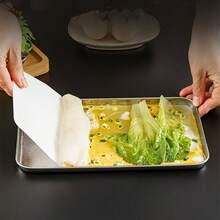 1pc/2pcs/3pcs Stainless Steel Rectangular Tray, Suitable For Food Service, Storage, Grilling, Baking Fish, Steaming And Baking - Multicolor - View 7
