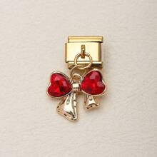 1 PC Silver Stainless Steel Bracelet Accessories With Heart, Cherry And Butterfly Elements, Designed For DIY Bracelet Jewelry Making And Freely Matchable With Different Styles. - Gold - View 4