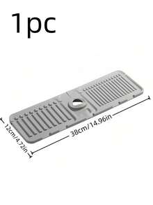 Tấm chắn nước bằng silicon cho vòi nước, thiết kế chống bắn nước, cạnh hẹp có thể cắt tỉa, thích hợp cho bồn rửa phòng tắm, bồn rửa nhà bếp, giá để chén đĩa, v.v. - Nhiều màu - Xem 3