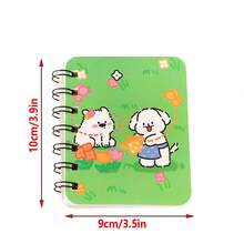 Bộ 4 cuốn sổ tay rời hình chú chó hoạt hình (mẫu ngẫu nhiên), sổ tay trống khổ A7, quà tặng văn phòng phẩm cho học sinh, quà nhỏ, sổ tay hình mèo con, đồ dùng học tập, quà tặng tựu trường. - Sách rời hình chú cún con - Xem 5