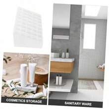 Balacoo Caja Organizadora para Pintar Labios y Maquillaje 40 Ranuras Organizador Compacto para Tocador Almacenamiento para Cosméticos y Joyería Adecuado para Hogar y Tienda - Blanco - Ver 3