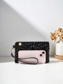 1pc Fashion Minimalist Casual All-Season Handheld Phone Bag Wallet Commuter Sports Small Bag Women's Phone Pouch Personalized Gift Campus Bag Wallet Cute Women's Coin Purse Weekend Bag Women's Coin Purse Lightweight Foldable Bag Running Bag Valentine's Day Customized Gift Wallet Crossbody Bag Campus Style Wallet Coin Purse Lipstick Pouch Student Key Bag Gold Crocodile Pattern Wallet Leopard Print Wallet Date Out Shopping Evening Small Wallet - Multicolor - View 7