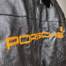 Unisex Vintage Engineer Jacket | Track-Inspired Leather W/ Micro-Badge Embroidery Heritage Racing Patina - Retro Motorsport Core - màu đen - Xem 7