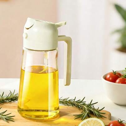 Bình xịt dầu ăn bằng thủy tinh, bình đựng dầu ăn cho nồi chiên không dầu, bình xịt gia vị đa năng dạng phun sương dùng cho nước tương đặc và giấm.