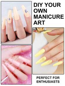 PEACECOLOR Gel Nail Polish Set Spring Summer Gel Polish Soak Off UV LED Pink Yellow Purple Blue Green Colors Collection Nail Art Gift 8ml 6pcs - 彩色 - 查看 2