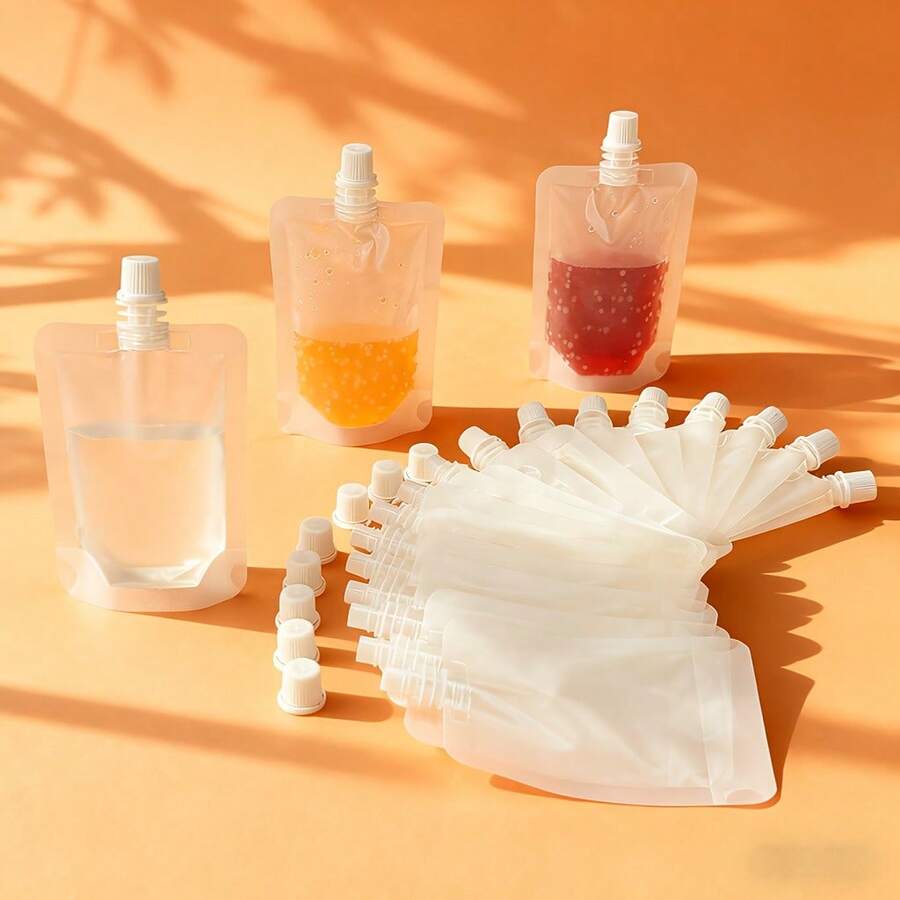 20 Stücke/Set transparente quadratische Quetschbeutel, 30ml/50ml nachfüllbare auslaufsichere leere tragbare Mini-Reisegrößen-Kosmetikbehälter, Reisespender für Makeup, Hautpflege, Lotion, Shampoo, Toilettenartikel, Reiseessentials für Flugreisen, Geschäftsreisen, Urlaub, Outdoor-Reisen, Fitness, TSA-zugelassene Reise-Toilettenartikel-Aufbewahrungsorganisation für Badezimmer, Zuhause und Reisen, perfektes auslaufsicheres Reiseset für Frauen, Männer für den täglichen Gebrauch unterwegs und als Urlaubsgeschenk