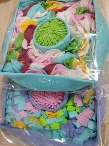 Sniff, Puzzle Pad Dogs, Enrichment Sniffing Training Game, Boredom Buster Food Dispenser, Interactive, All Season - 橙色 38X38厘米 - 查看 5
